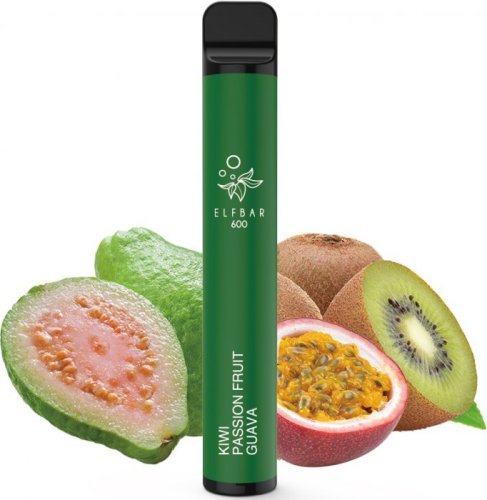 Elf Bar 600 elektronická cigareta 20mg - Kiwi Passion Fruit Guava