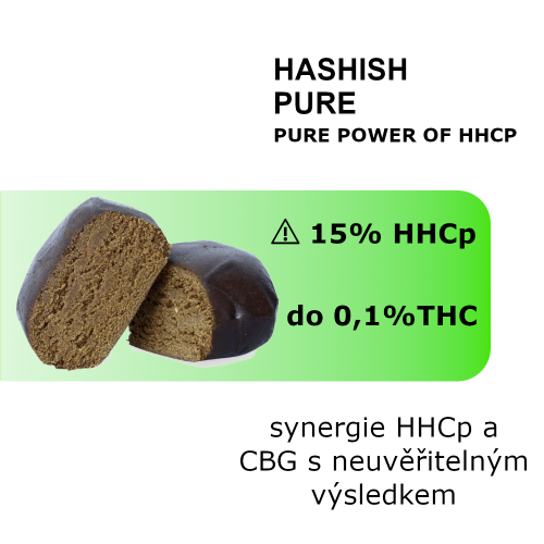 HHCp hashish Pure - Hmotnost: 1g