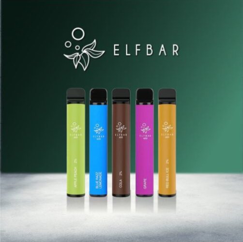 Elf Bar 600 elektronická cigareta 20mg - Lychee Ice