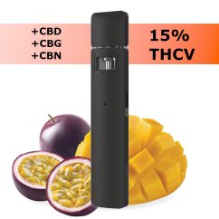 THCv disposable (jednorázový vape) Mango passion 15%