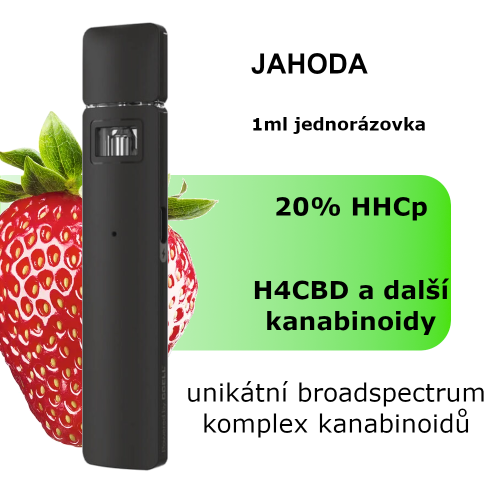 HHCp disposable (jednorázový vape) JAHODA
