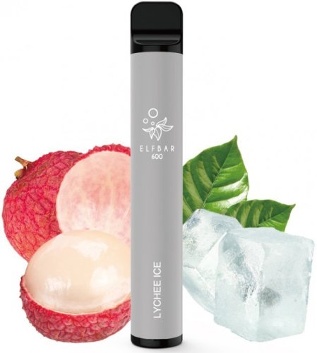 Elf Bar 600 elektronická cigareta 20mg - Lychee Ice
