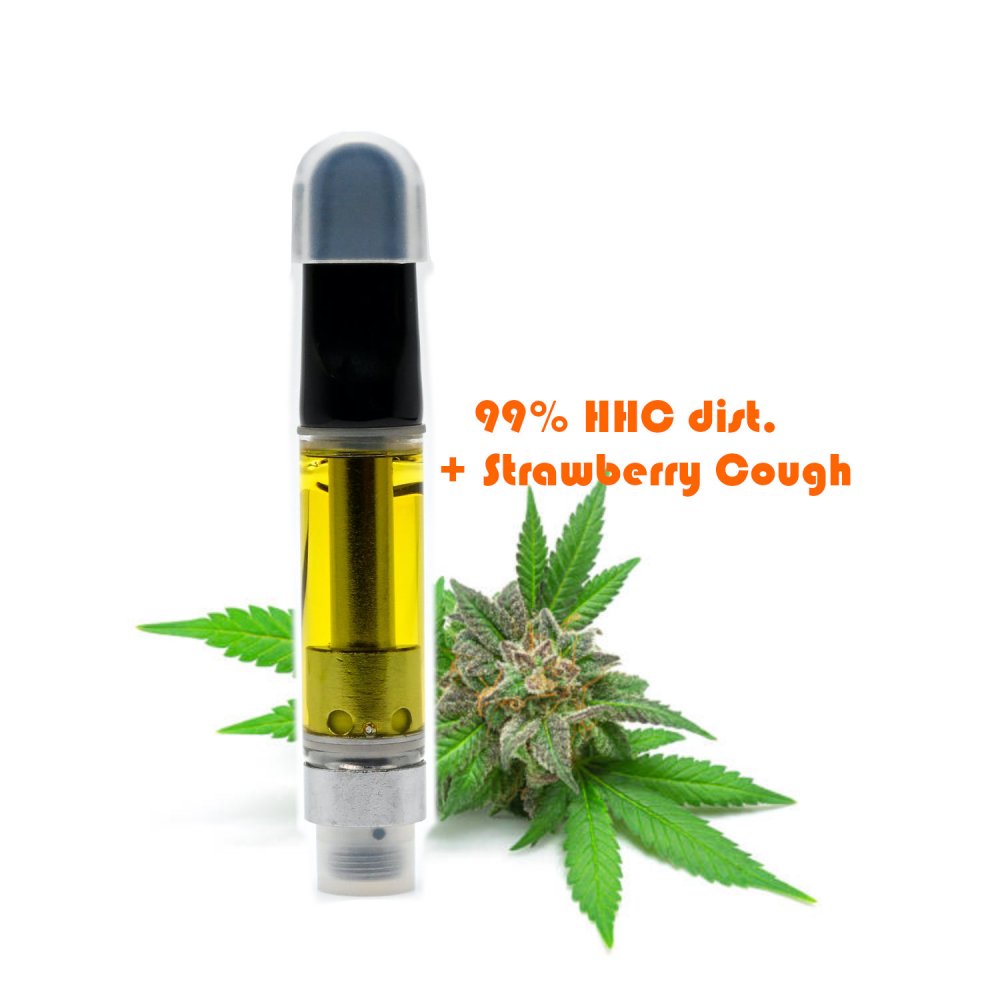 HHC cartridge 1ml STRAWBERRY COUGH - Balení: 1ks