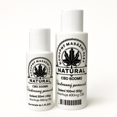 Konopný masážní olej - natural