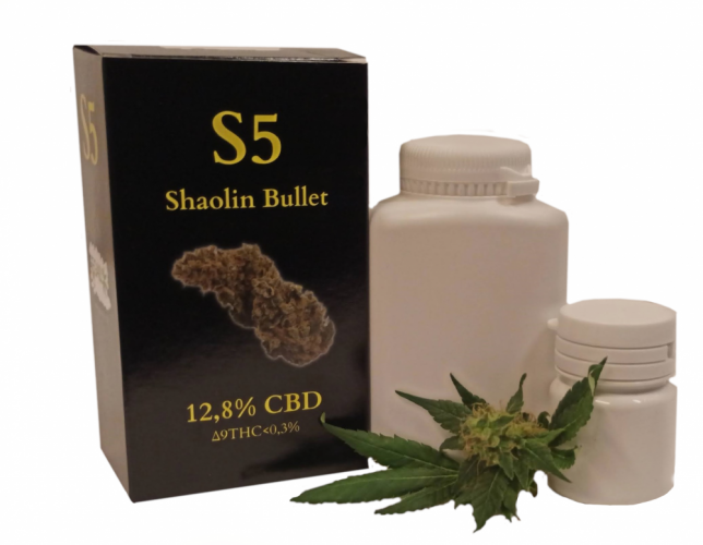 Shaolin Bullet - květ kategorie B 10% CBD - Hmotnost: 5g