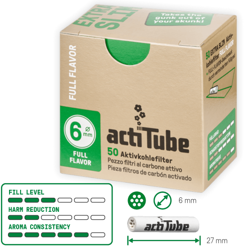 ActiTube uhlíkové filtry Extra slim 6mm