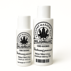 Konopný masážní olej - zklidňující