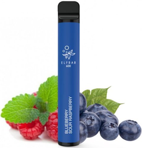 Elf Bar 600 elektronická cigareta 20mg - Blueberry Sour Raspberry