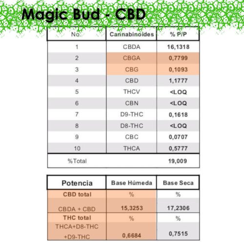 CBD květ konopí Magic Bud - luxusní skleník - *Balení květu:: 250g - sáček